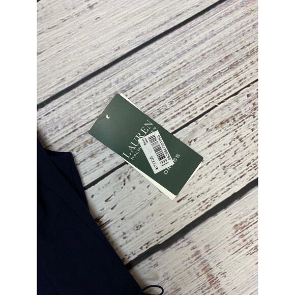 RALPH‎ LAUREN BLUE CAP SLEEVE ONE PIECE PANT JUMPSUIT CULOTTE CROP SZ 2 - Picture 6 of 7